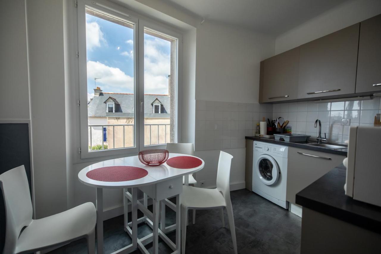 Le Kador, Appartement Avec Vue Sur Mer Крозон Екстериор снимка